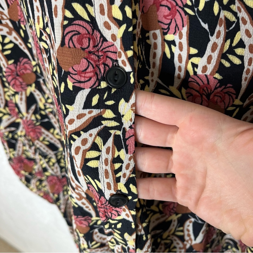 FLAX Printed Tunic Shirt Dress Size Medium - Picture 4 of 10